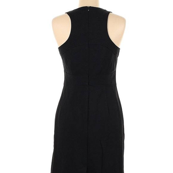 Nanette Lepore Dress Black Sleeveless Square Neck Detail Sz 6 #551 - Picture 3 of 4